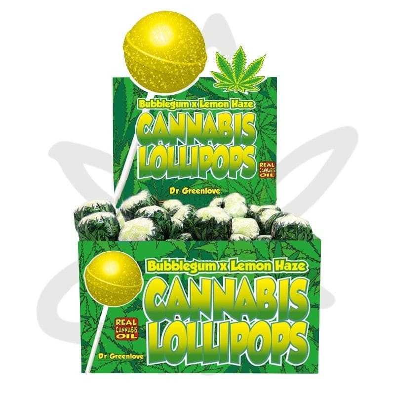 🍋🍭Sucette au cannabis Bubblegum x Lemon haze - Gardenz CBD Shop🍭🍋