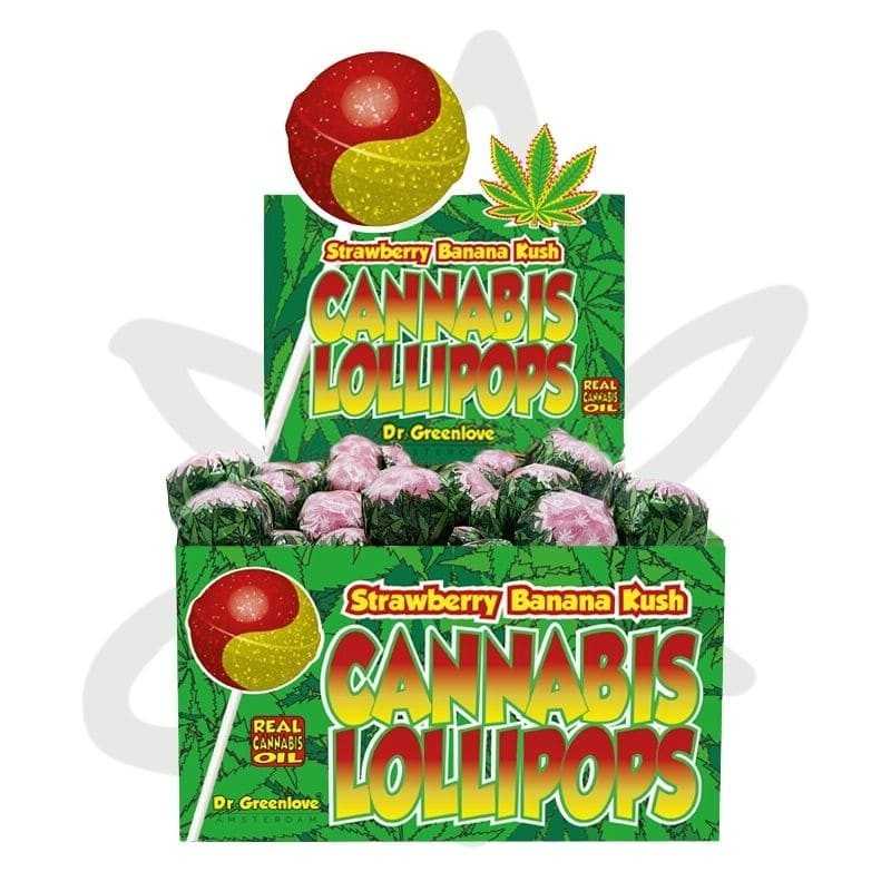 🍌🍓Sucette au cannabis Strawberry Banana kush - Gardenz CBD Shop🍓🍌