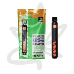 Puff CBD Barrel Gelato 500mg CBD Full Spectrum 600 Puffs - Marie Jeanne