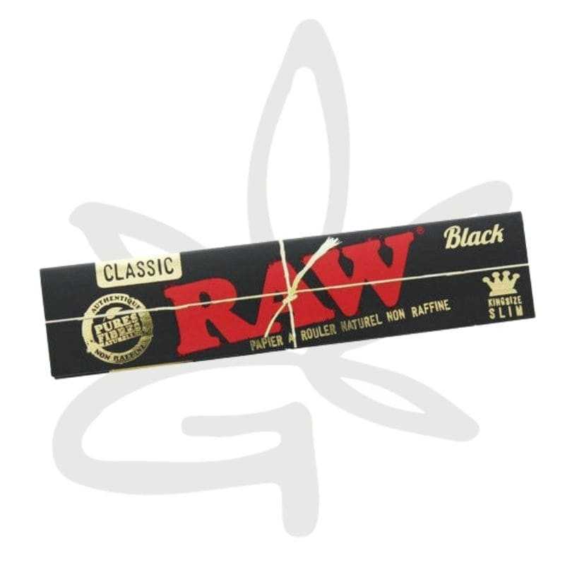 Feuilles slim black King size - Raw - Gardenz CBD Shop