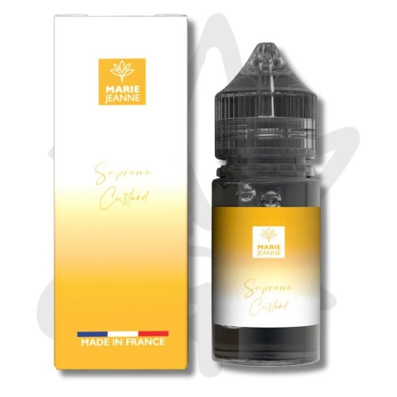 🍮😮‍💨E liquide CBD Supreme Custard 1000mg CBD 30ml - Marie Jeanne - Gardenz CBD Shop😮‍💨🍮