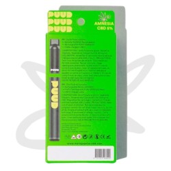 Puff CBD 100mg "PUUD Amnesia" 600 puffs (rechargeable) - Marie Jeanne﻿