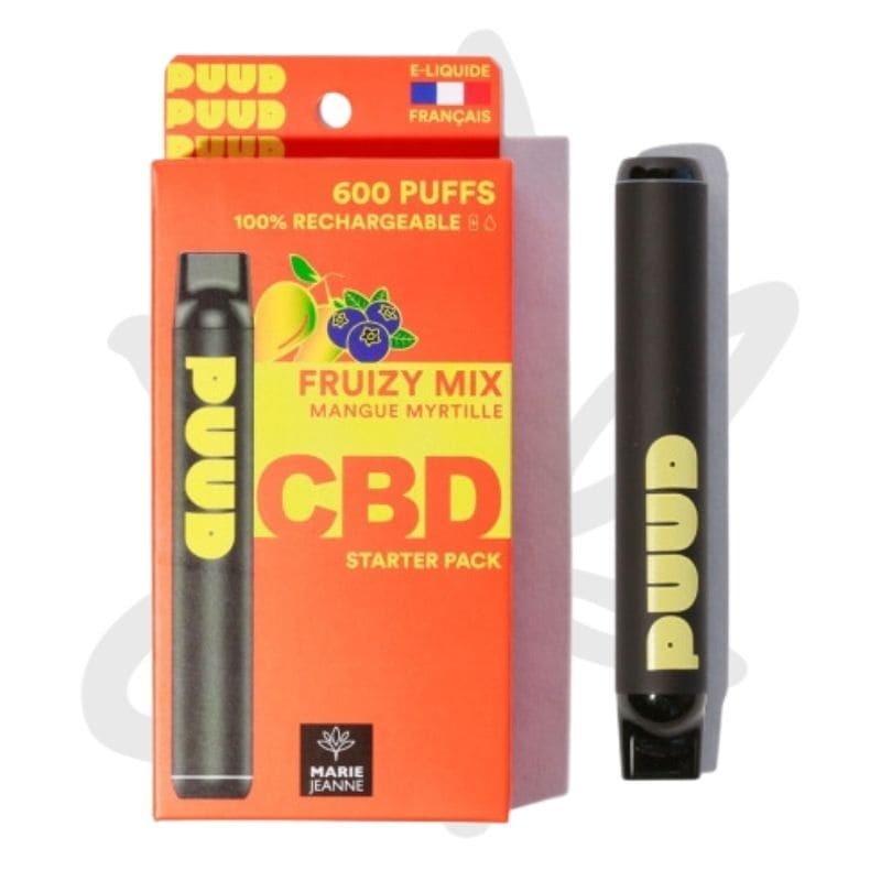 🥭🫐PUUD Fruizy Mix 100mg CBD 600 Puffs - Marie Jeanne - Gardenz CBD Shop🫐🥭