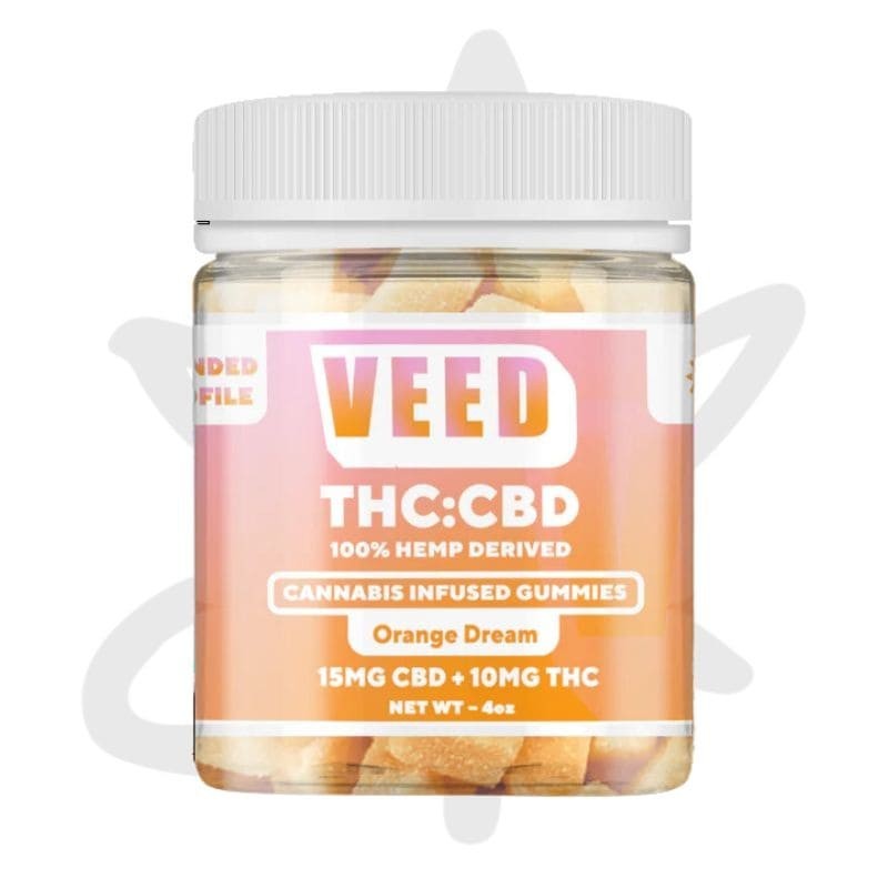 🚀🍊 Gummies Orange 300mg delta 9 THC 450mg CBD x30 - VEED - Gardenz Shop meilleur CBD 🍊🚀