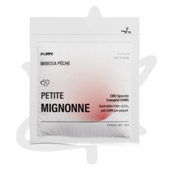 Gummies THC Mimosa Pêche "Petite mignonne" 12,5mg delta 9 THC x2 - Puffy - Edibles