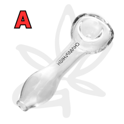 Pipe CBD "Spoon" en verre 11,5cm - Champ High