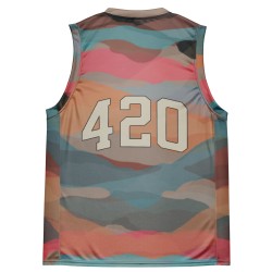 Recycled unisex basketball jersey