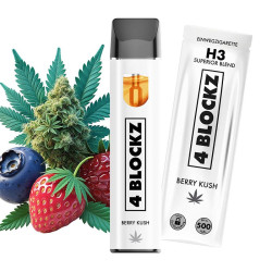 Puff H3 1ml berry Kush - 4 Blockz