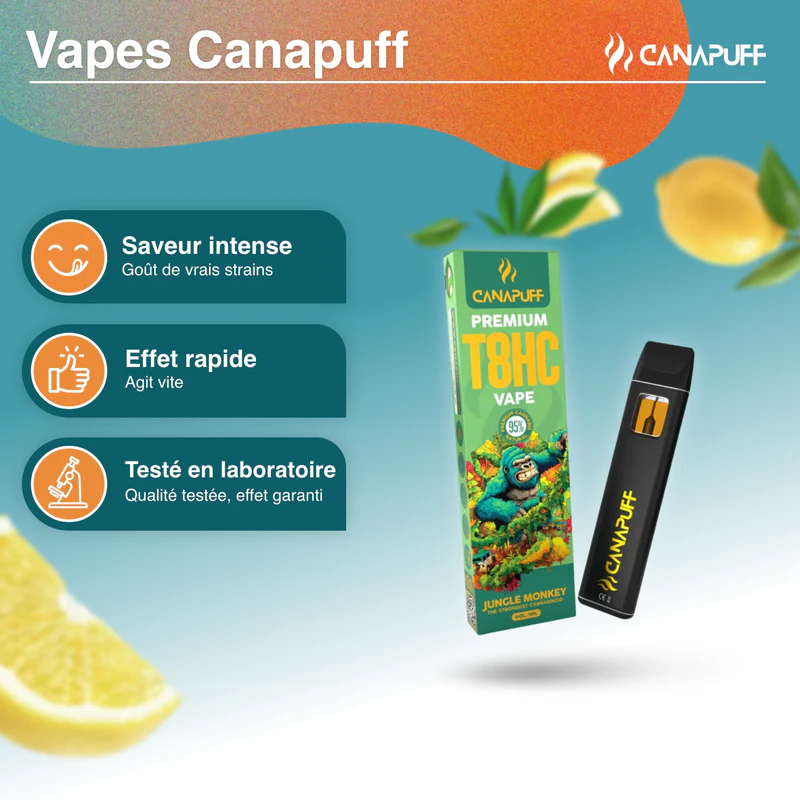 Vape T8HC - Jungle Monkey - 1ml - Canapuff