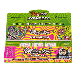 Feuilles Slim Rainbow Hypnotic avec filtres - Monkey King (King Size Slim)