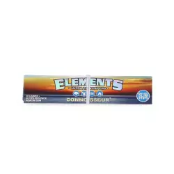 Feuilles Slim Elements Connoisseur avec filtres - Ultra fines en papier de riz