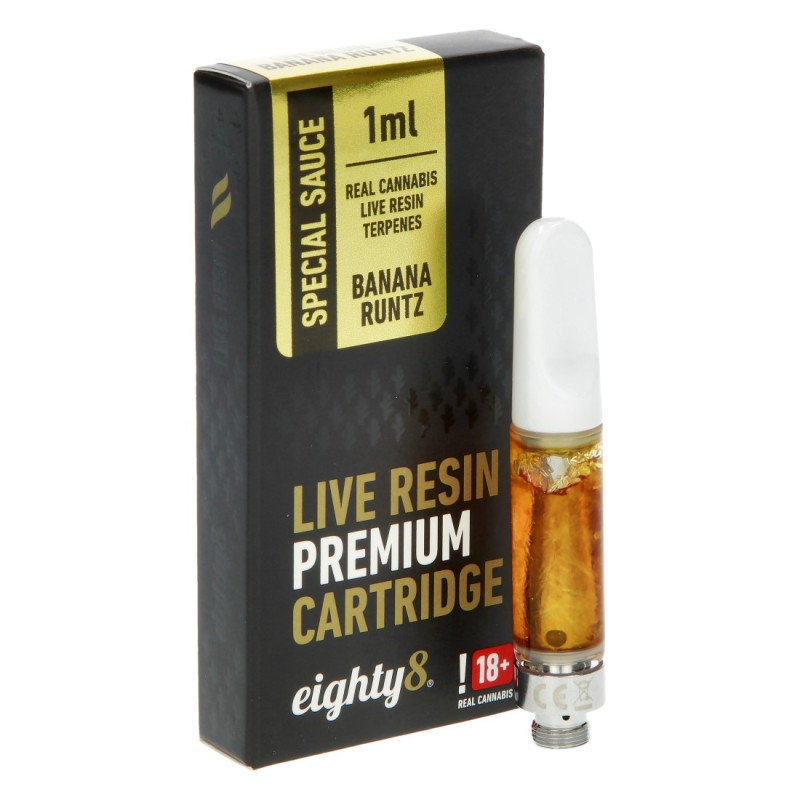 Cartouche CBD 45 % Banana Runtz Live Resin 1ml – Eighty8