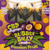 Pack de 5 Sucettes CBD 10mg Fruit de la Passion – Bubbly Billy Buds
