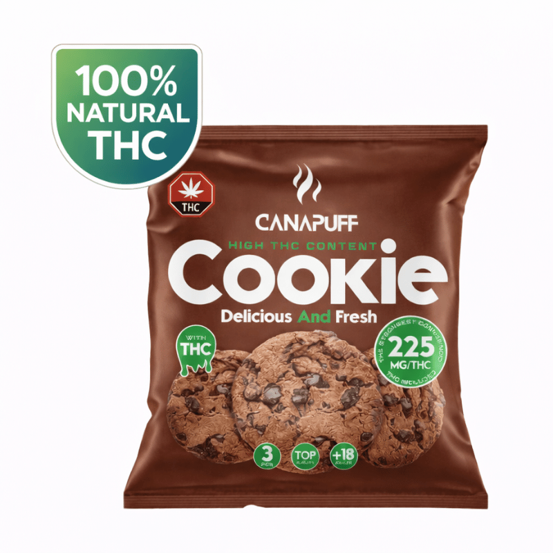 Space Cookies THC 225mg x3 (75mg/cookie) - Canapuff
