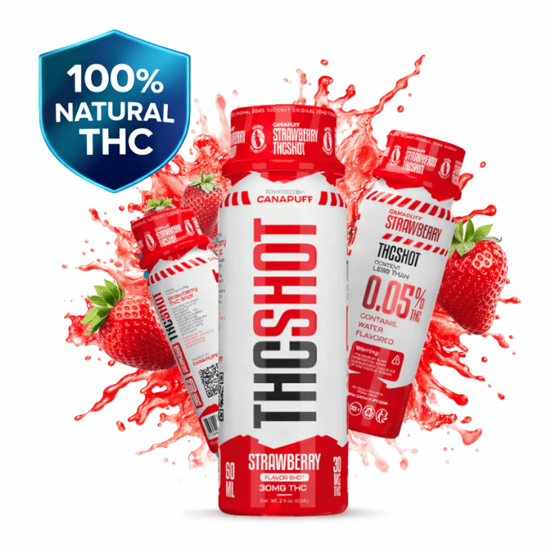 Sirop THC 30mg "Strawberry" 60ml - Canapuff