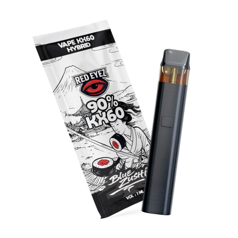Vape 90% KX60 - Blue Zushi - Red Eyez