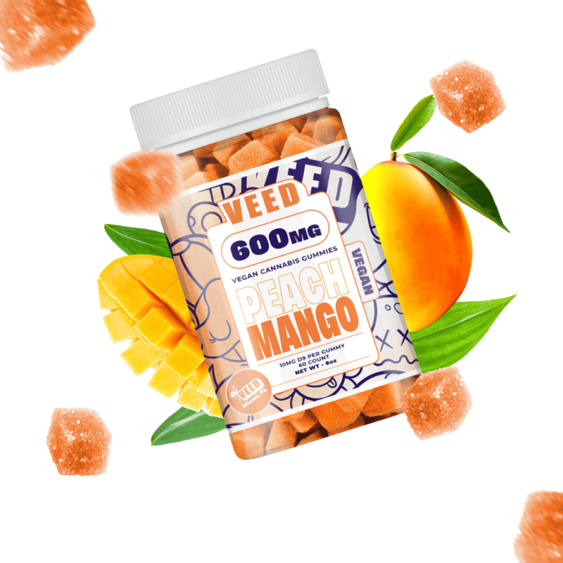 Gummies THC 600mg Peach Mango - VEED