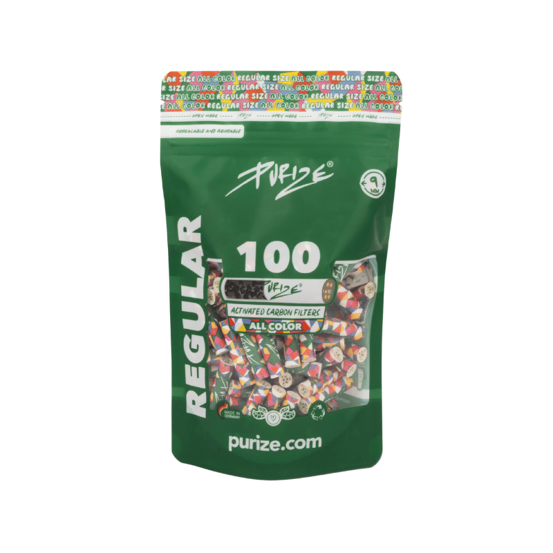 Filtres joint charbon actif Regular ø9mm x100 - Purize