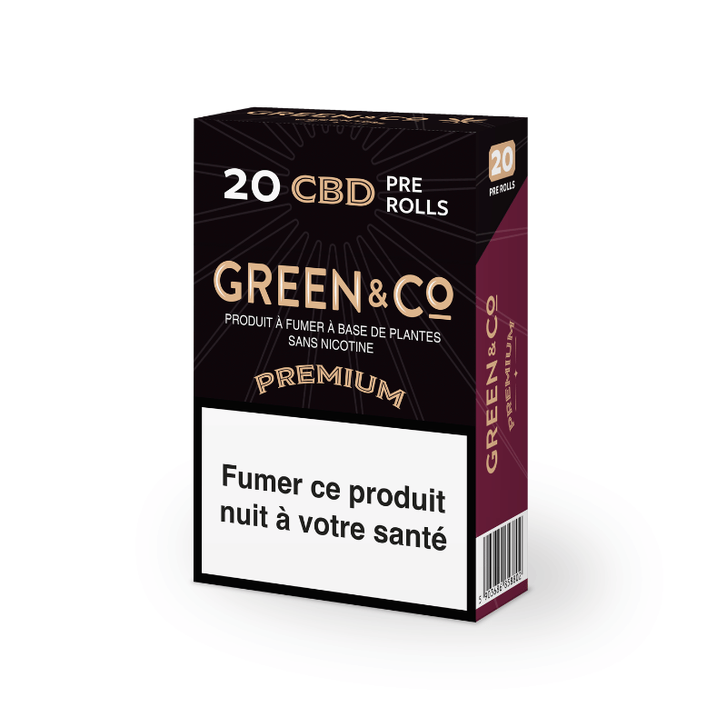 Cigarettes CBD Premium - Green&co Cigarettes CBD Premium - Green&co