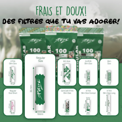 Filtres joint charbon actif Regular ø9mm x100 - Purize