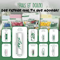 Filtres Joint charbon actif Extra Slim ø6mm x500 - Purize