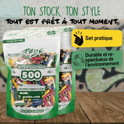 Filtres Joint charbon actif Extra Slim ø6mm x500 - Purize