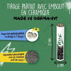 Filtres Joint charbon actif Extra Slim ø6mm x500 - Purize