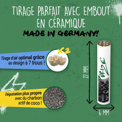 Filtres joint charbon actif Extra Slim ø6mm x250 - Purize﻿
