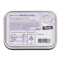Gummies CBD 150mg + CBN 150mg + Melatonine - Sleep x60 - Enecta