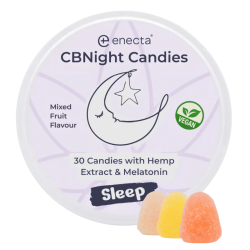 Gummies CBD 75mg + CBN 75mg + Melatonine - Sleep - Enecta