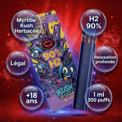 Vape H2 -Blueberry Kush - Red Eyez