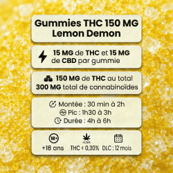 Gummies THC 150MG Lemon Demon – Space Gummiz