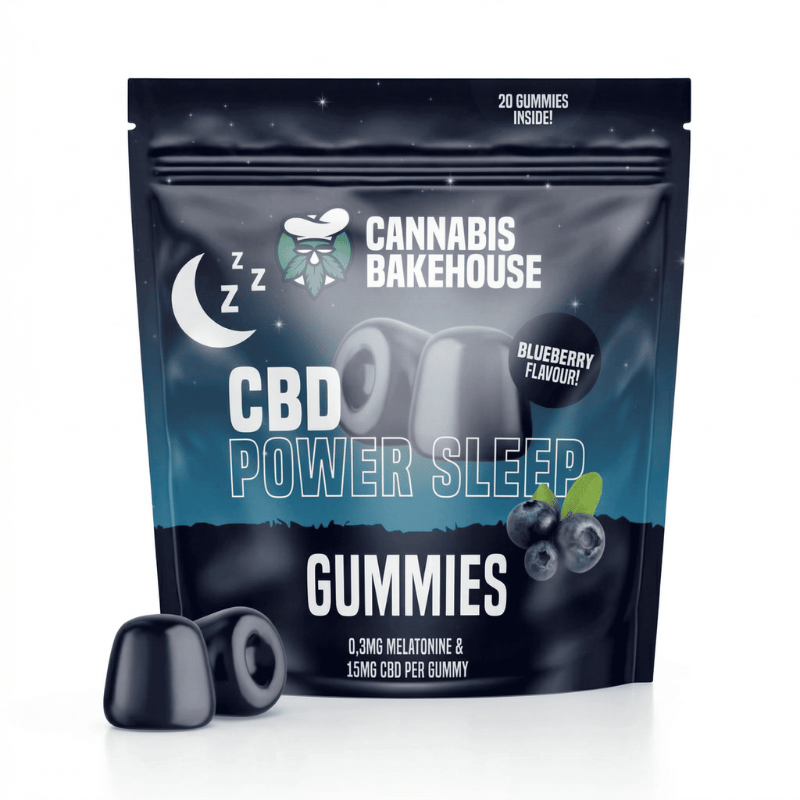 Gummies CBD Power Sleep Myrtille x20 - Cannabis Bakehouse