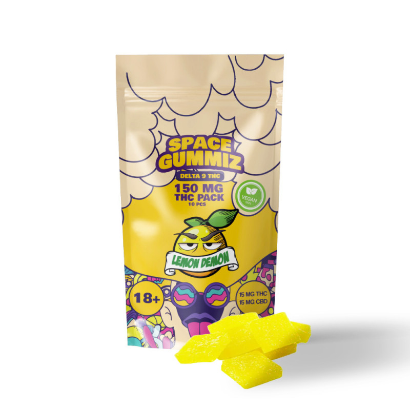 Gummies 150MG Lemon Demon – Space Gummiz