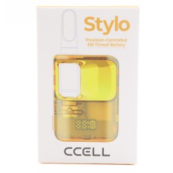 Batterie Vape CCell Stylo 500mAh – Jaune, filetage 510