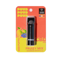 Cartouche 500mg CBD PUUD Fruizy Mix - Marie Jeanne