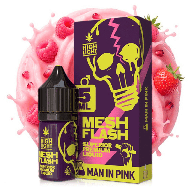 E liquide Man in Pink Mesh Flash 5ml - High Light
