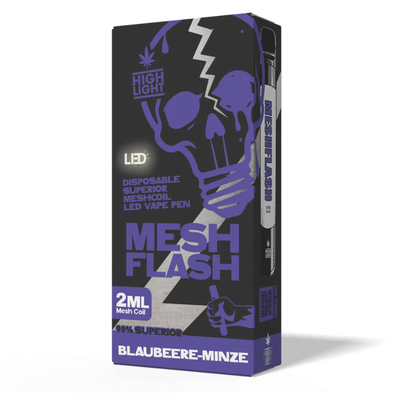 Vape Blaubeere Minze Mesh Flash 2ml - High Light