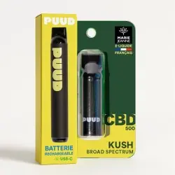 PUUD Kush Broad Spectrum + Batterie - Marie Jeanne CBD