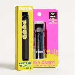 Kit PUUD Sexy Candy CBD 500mg + Batterie Marie Jeanne | Gardenz