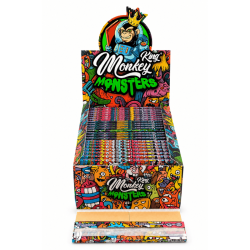 Feuilles à rouler King size slim "Monsters" + tips x 32 - Monkey King