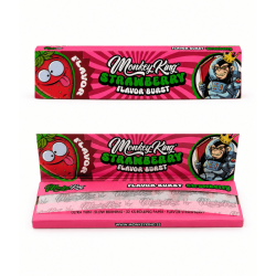 Feuilles à rouler King size "Fraise" x32 - Monkey King