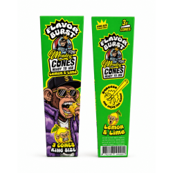 Cones pré-roulés "Lemon & lime" x3 - Monkey King