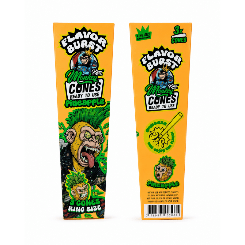 Cones pré-roulés "Pineapple" x3 - Monkey King