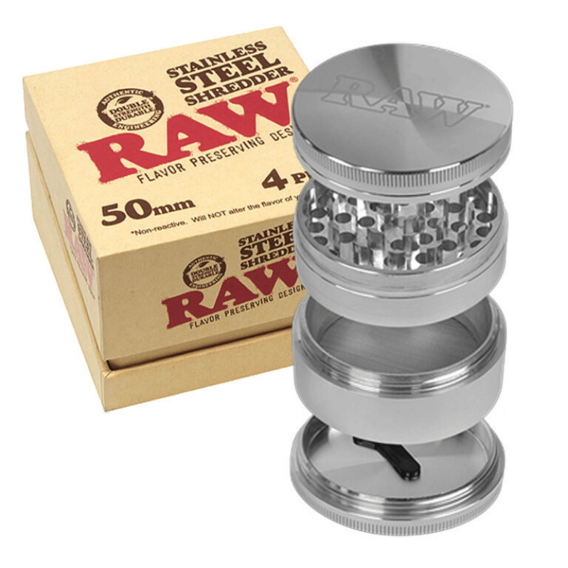 Grinder acier inoxydable 50mm 4part - Raw