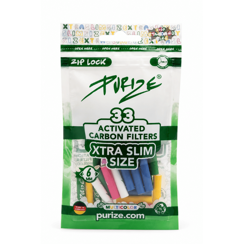 Filtres joint charbon actif Extra Slim ø6mm x33 - Purize