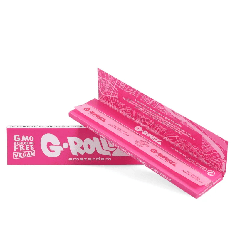 Feuille a rouler rose Amsterdam - G-ROLLZ