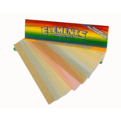 Feuilles à rouler King Size Slim Rainbow x32 - Elements