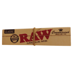 Feuilles à rouler Connoisseur Classic King Size Slim + Tips x32 - RAW