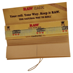 Feuilles à rouler Connoisseur Classic King Size Slim + Tips x32 - RAW